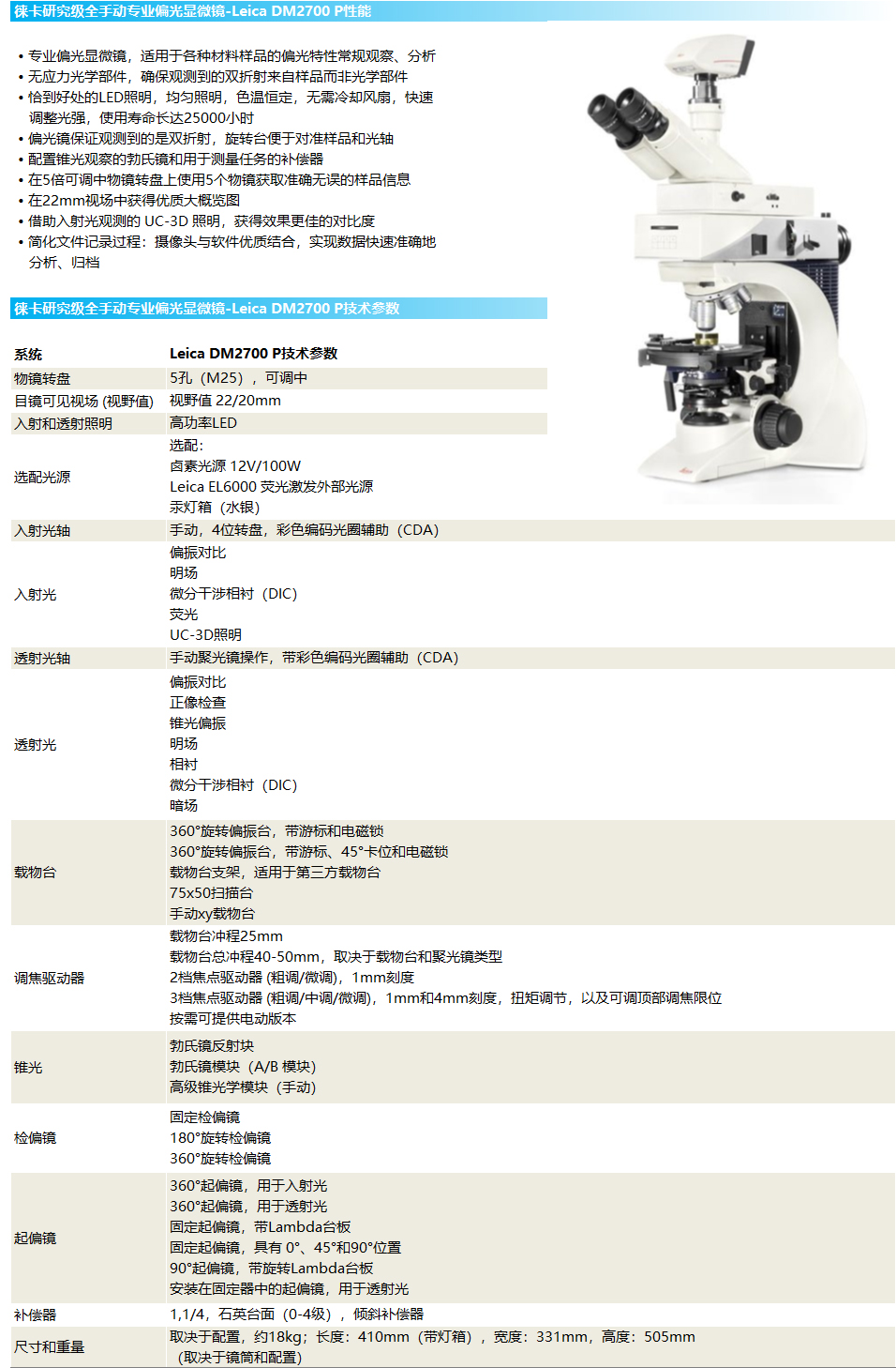 徠卡全手動專業(yè)正置偏光金相顯微鏡